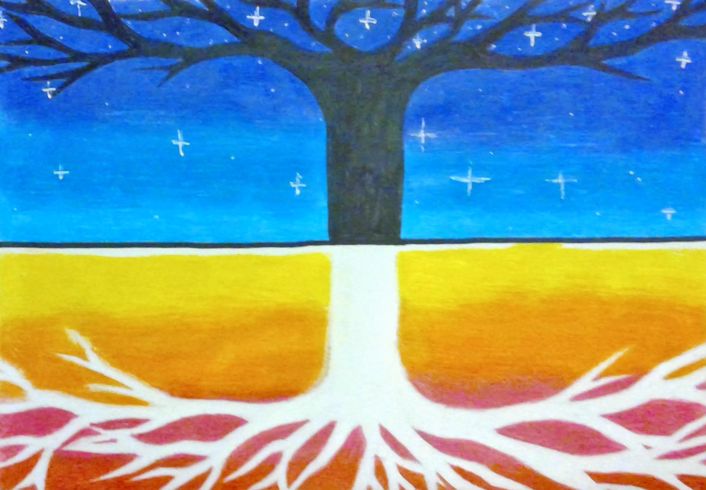 Light and Dark Trees | Ceramic Glossy Mug