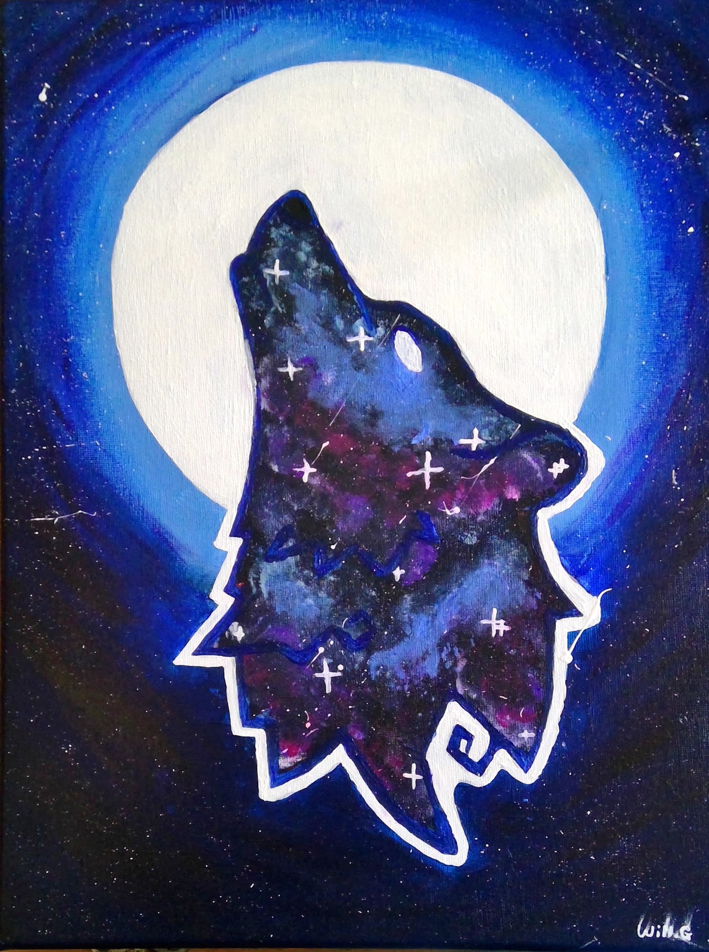 Galaxy Wolf | Ceramic Glossy Mug