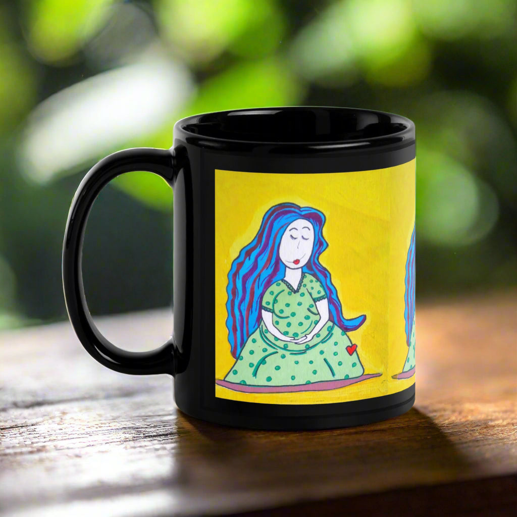 Beautiful Mother | Ceramic Glossy Mug - Black / 11 oz - MUG