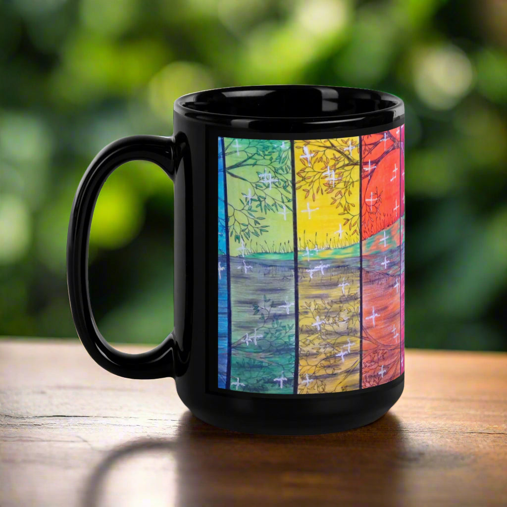 Rainbow Reflections | Ceramic Glossy Mug