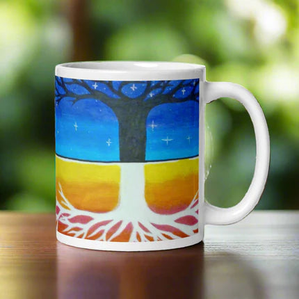 Light and Dark Trees | Ceramic Glossy Mug