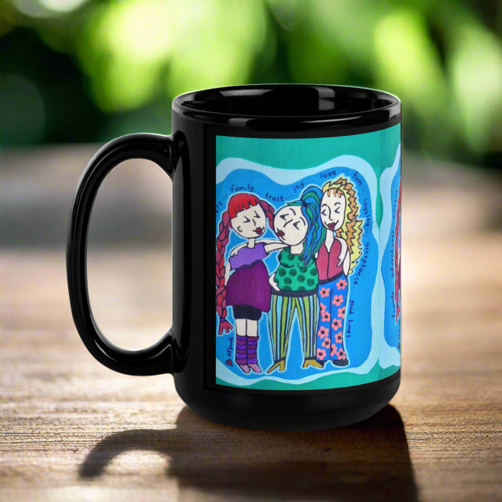 Beautiful Girls | Ceramic Glossy Mug - Black / 15 oz - MUG
