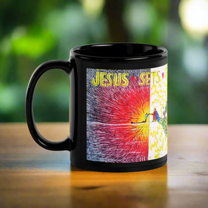 Jesus Sets Free | Ceramic Glossy Mug