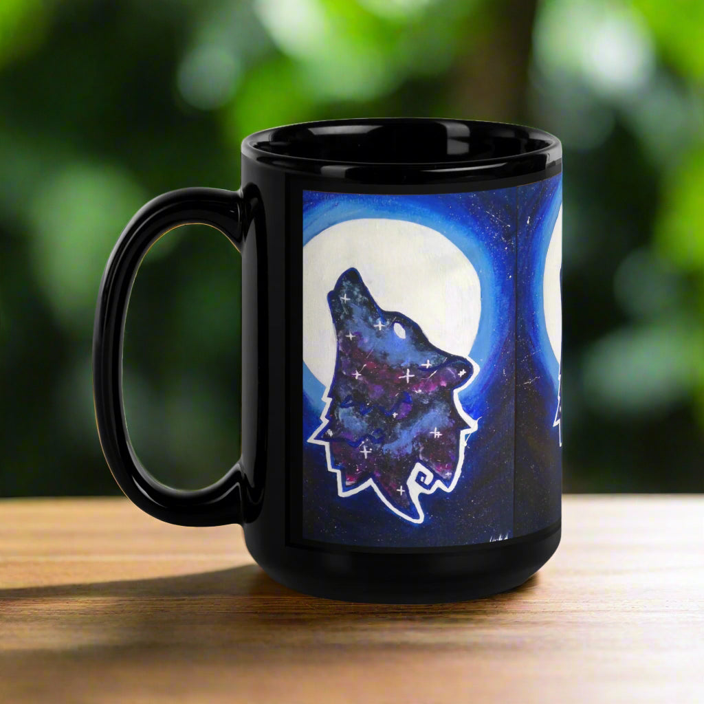 Galaxy Wolf | Ceramic Glossy Mug