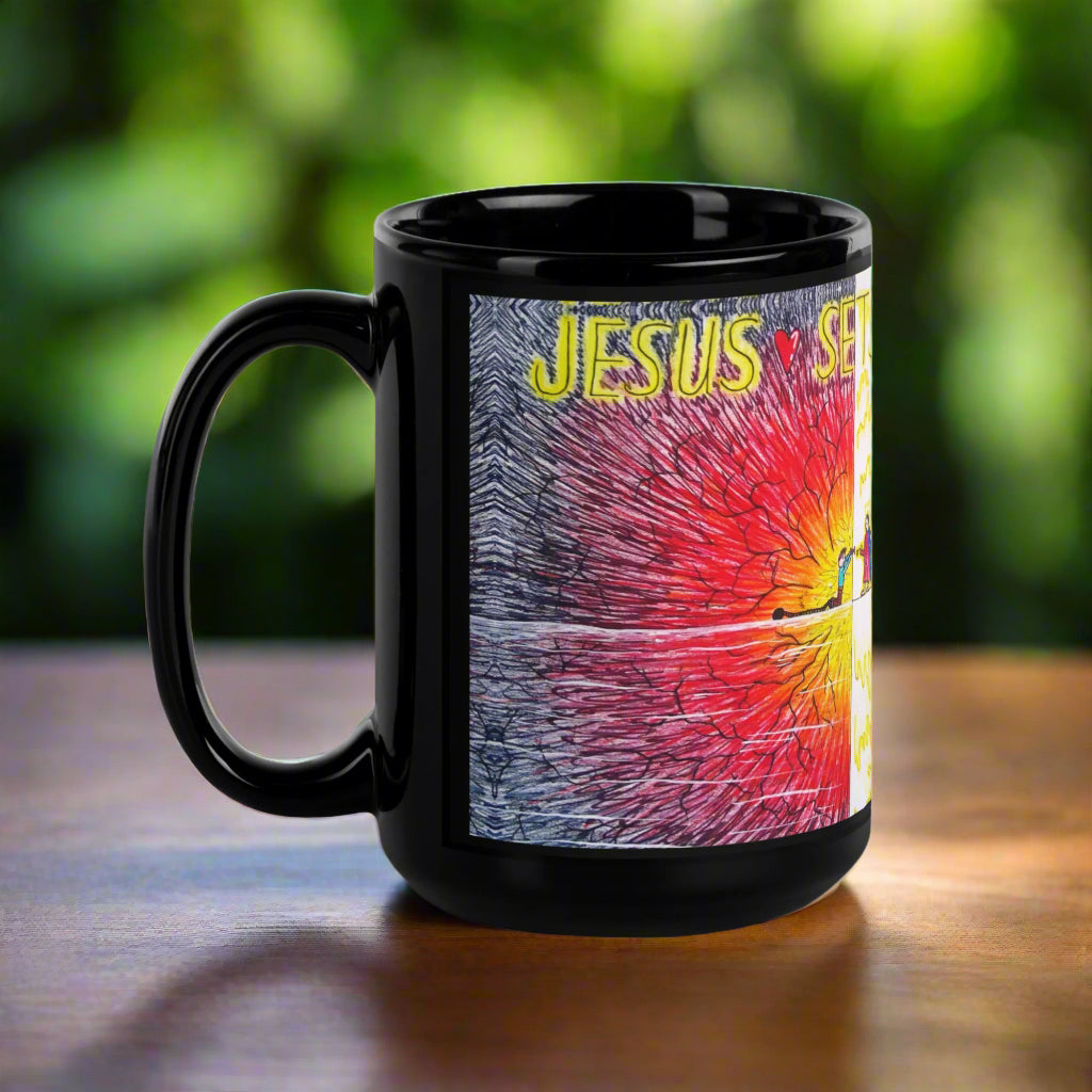 Jesus Sets Free | Ceramic Glossy Mug